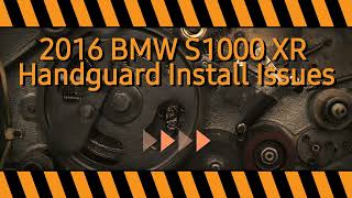 BEWARE! BMW S1000XR Hand Guard Install Fail! Made it work! #vlog #motorcyclelife #desienthusiast