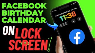 How to Add Facebook Birthday Calendar to iPhone Lock Screen in iOS 18