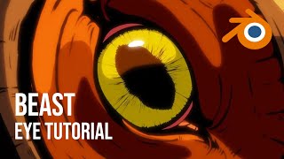 How to Create Anime Beast Eye - Blender tutorial Pt.3