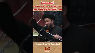 Ay Hussain a.s Jahan Apka Gham Wahan Koi khushi Nhi | Maulana Syed Ali Raza Rizvi