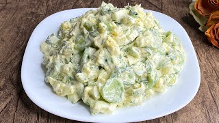 Eat this cucumber salad every day for dinner and you will LOSE FAT -15 kg per month