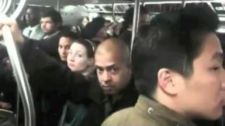 USA chant FAIL on subway