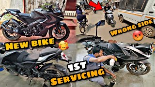 Rs200😍 1st Servicing Cost ?😱|| Finally Rs200 ko Service kra li || Wrong side ja ra 😡