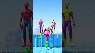 GTA 5 Epic Ragdolls | Spider-Man Minions Jumps / Fails ep.1440 #shorts