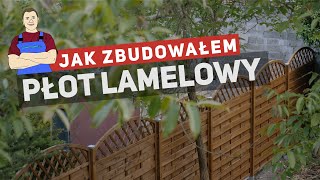 Montaż ogrodzenia - płot lamelowy (ażurowy)