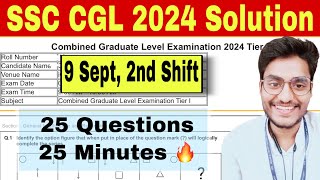 Set-2- SSC CGL 2024 (9 Sept, 2nd Shift) Maths Solution by Rohit Tripathi- CGL Tier-1 Solved Paper