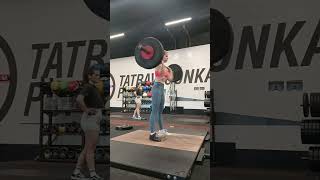 50 no feet power clean triple PR